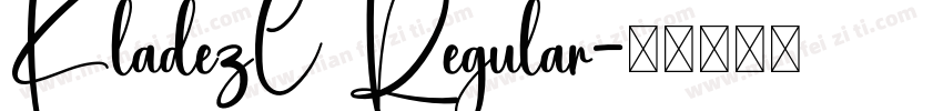 KladezC Regular字体转换